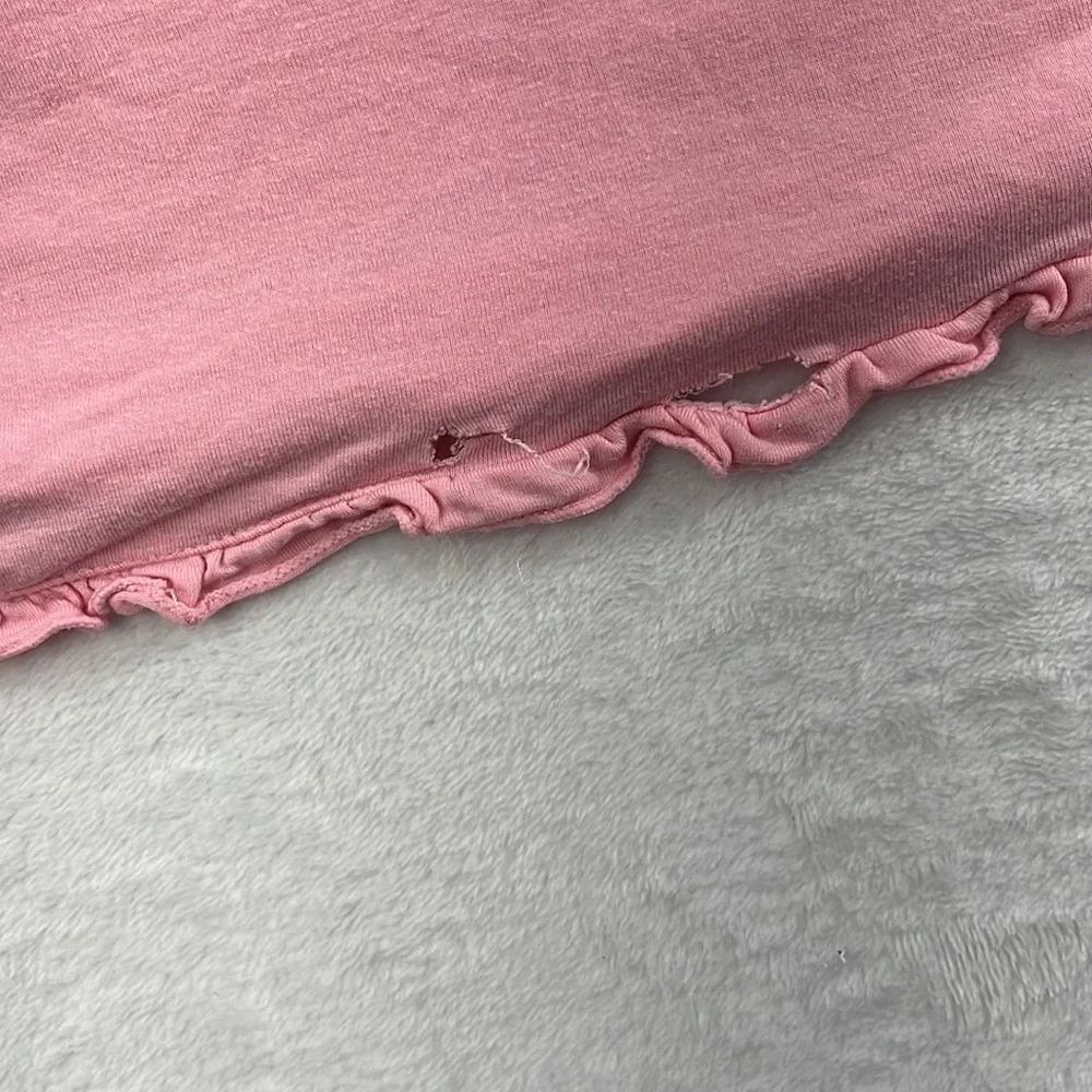 PLAY Kickee Pants 3T Bamboo Pink‎ Ruffle Short Sleeve Swing Dress